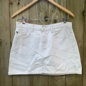 Ralph Lauren white denim skirt